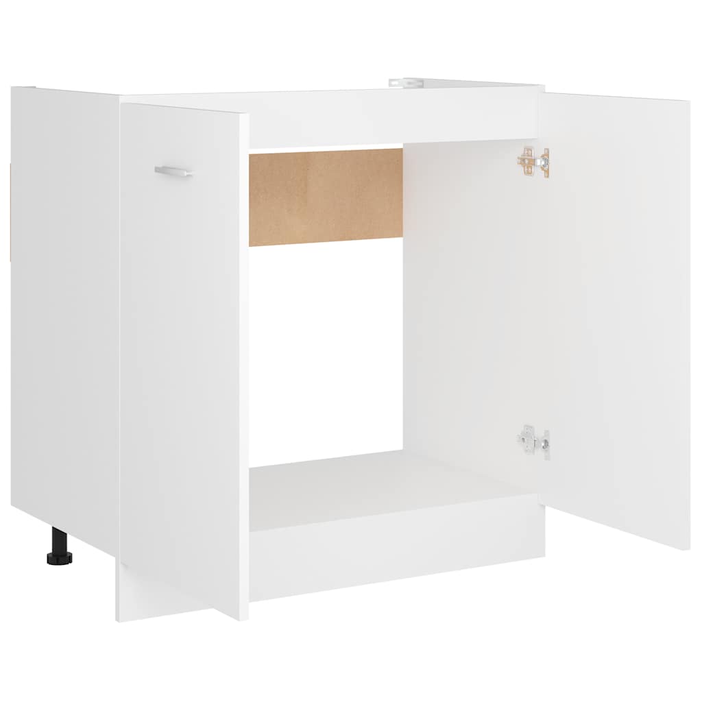Mueble bajo fregadero "Lyon" blanco 80x46x81,5 cm madera de ingeniería