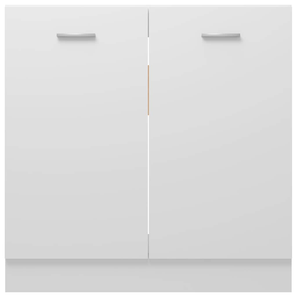 Mueble bajo fregadero "Lyon" blanco 80x46x81,5 cm madera de ingeniería