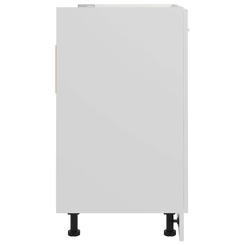Mueble bajo fregadero "Lyon" blanco 80x46x81,5 cm madera de ingeniería