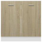 Armario inferior de fregadero madera ingeniería 80x46x81,5cm