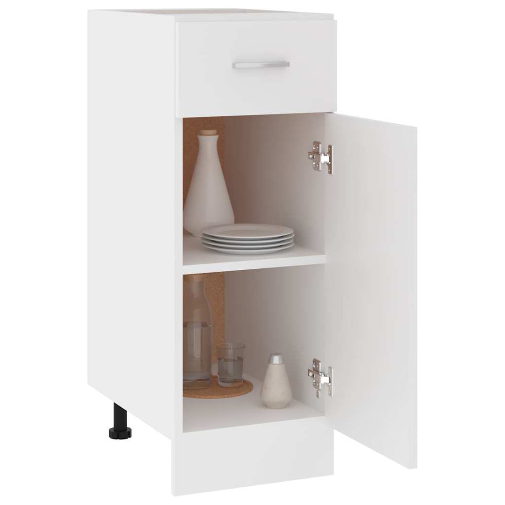 Cajón inferior "Lyon" blanco, 30 x 46 x 81,5 cm, madera de ingeniería