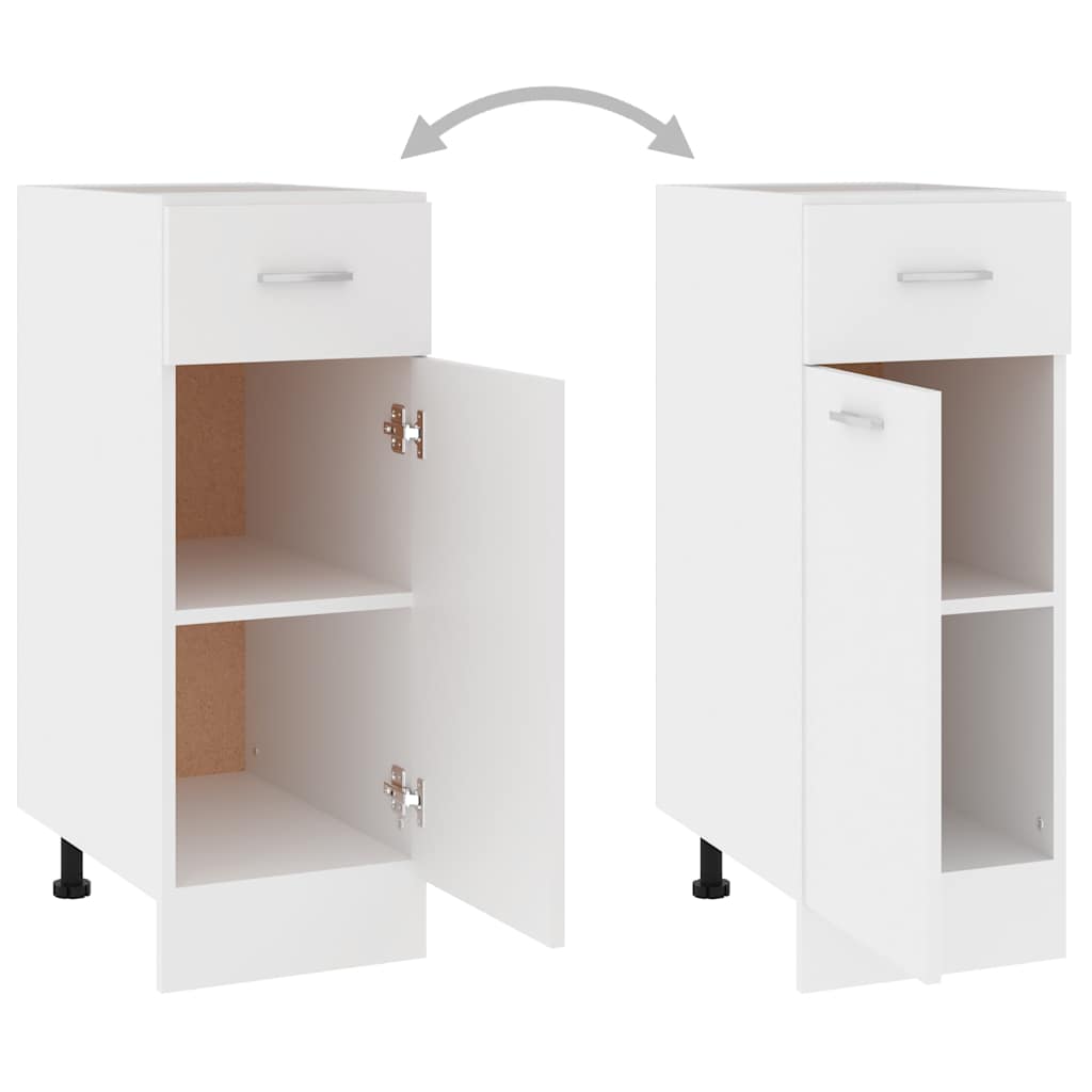 Cajón inferior "Lyon" blanco, 30 x 46 x 81,5 cm, madera de ingeniería