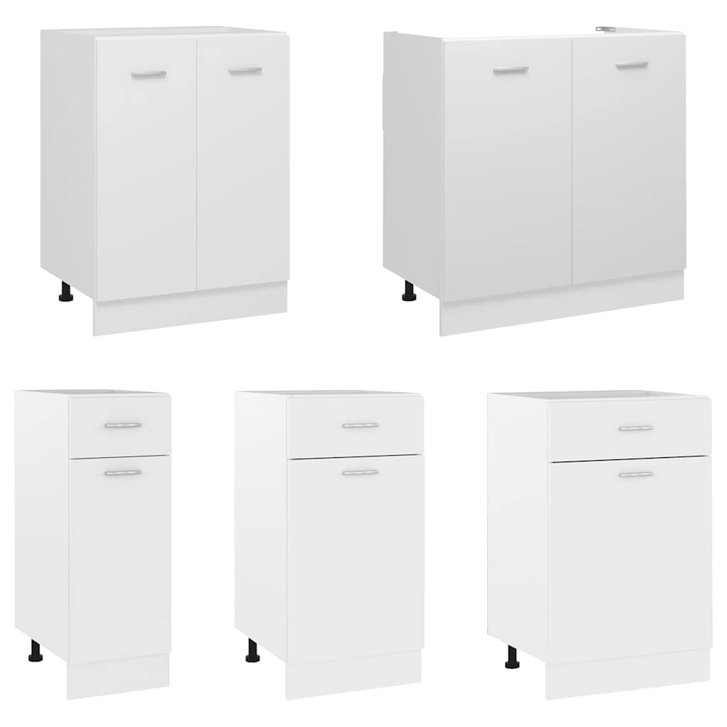 Mueble bajo con cajón "Lyon" blanco 40x46x81,5 cm madera de ingeniería