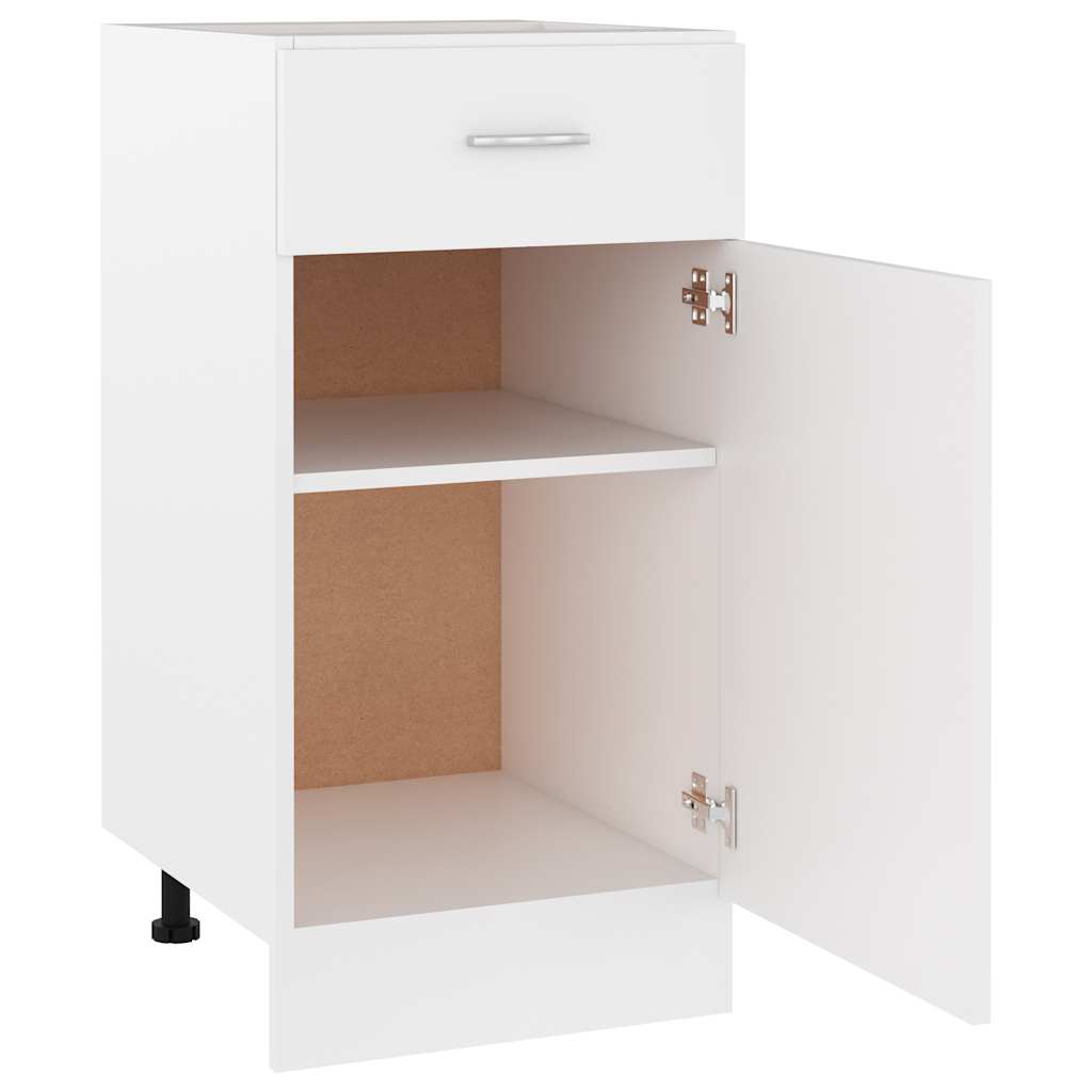 Mueble bajo con cajón "Lyon" blanco 40x46x81,5 cm madera de ingeniería