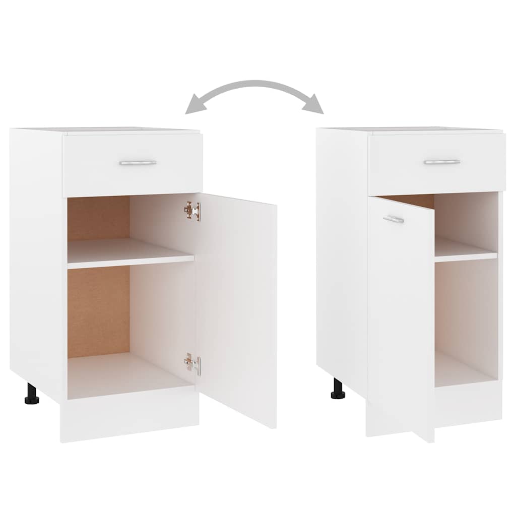 Mueble bajo con cajón "Lyon" blanco 40x46x81,5 cm madera de ingeniería