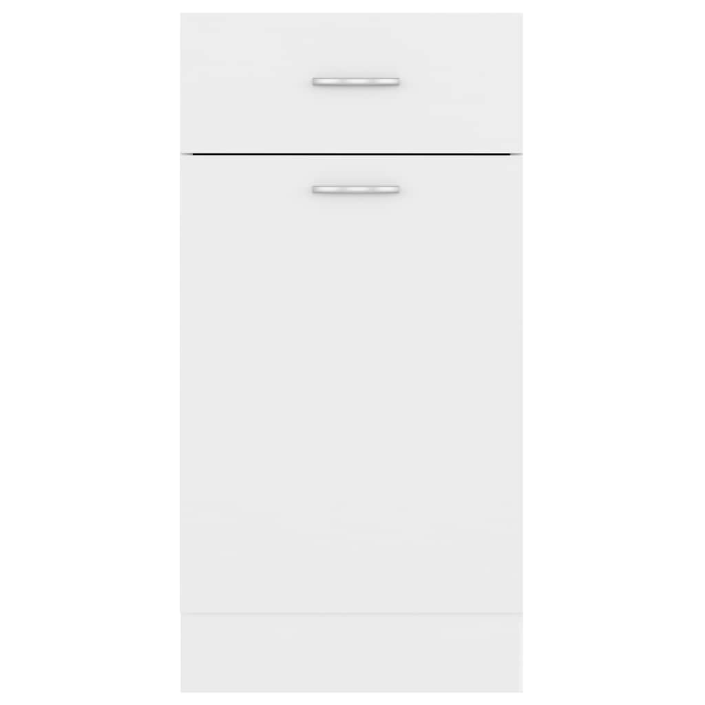 Mueble bajo con cajón "Lyon" blanco 40x46x81,5 cm madera de ingeniería