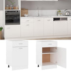 Cajón inferior "Lyon" blanco 50x46x81,5 cm Madera de ingeniería