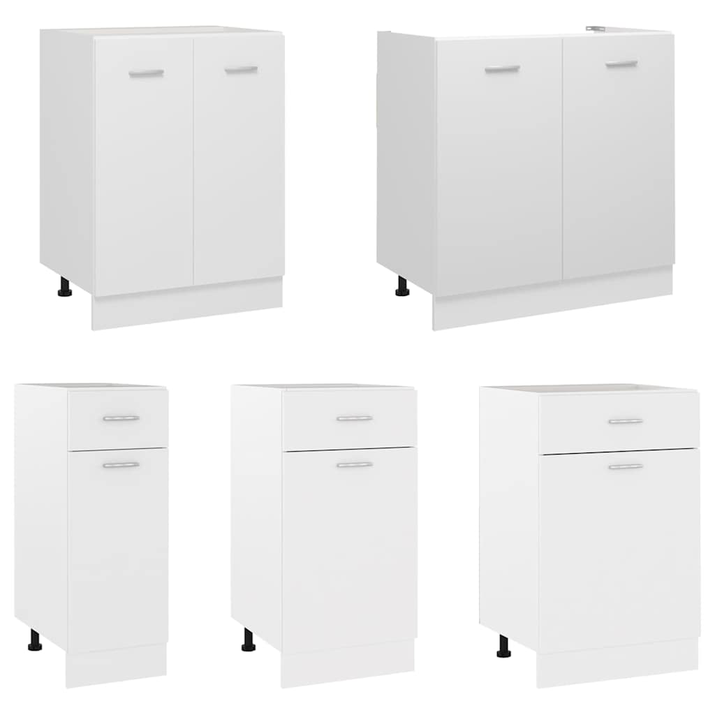 Cajón inferior "Lyon" blanco 50x46x81,5 cm Madera de ingeniería