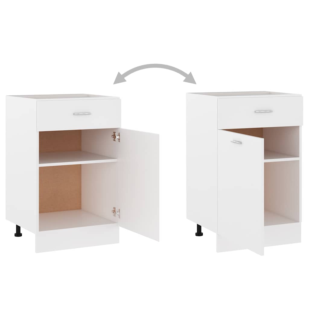 Cajón inferior "Lyon" blanco 50x46x81,5 cm Madera de ingeniería