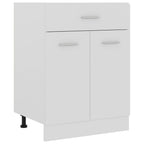 Mueble bajo con cajón "Lyon" blanco 60x46x81,5 cm madera de ingeniería