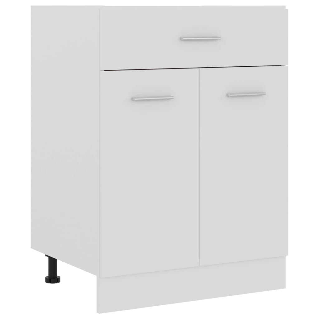 Mueble bajo con cajón "Lyon" blanco 60x46x81,5 cm madera de ingeniería