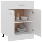 Mueble bajo con cajón "Lyon" blanco 60x46x81,5 cm madera de ingeniería