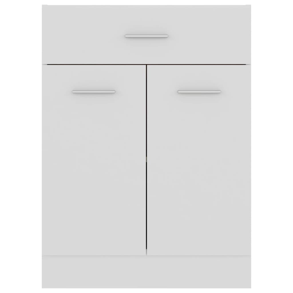 Mueble bajo con cajón "Lyon" blanco 60x46x81,5 cm madera de ingeniería