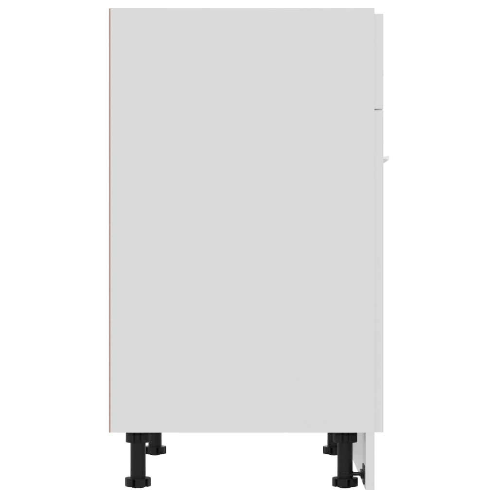 Mueble bajo con cajón "Lyon" blanco 60x46x81,5 cm madera de ingeniería