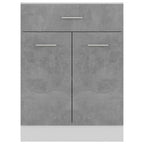 Armario bajo cajón madera ingeniería gris hormigón 60x46x81,5cm