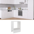 Armario para horno "Riga" negro 60x46x81,5 cm madera contrachapada