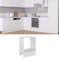 Armario para horno "Riga" negro 60x46x81,5 cm madera contrachapada