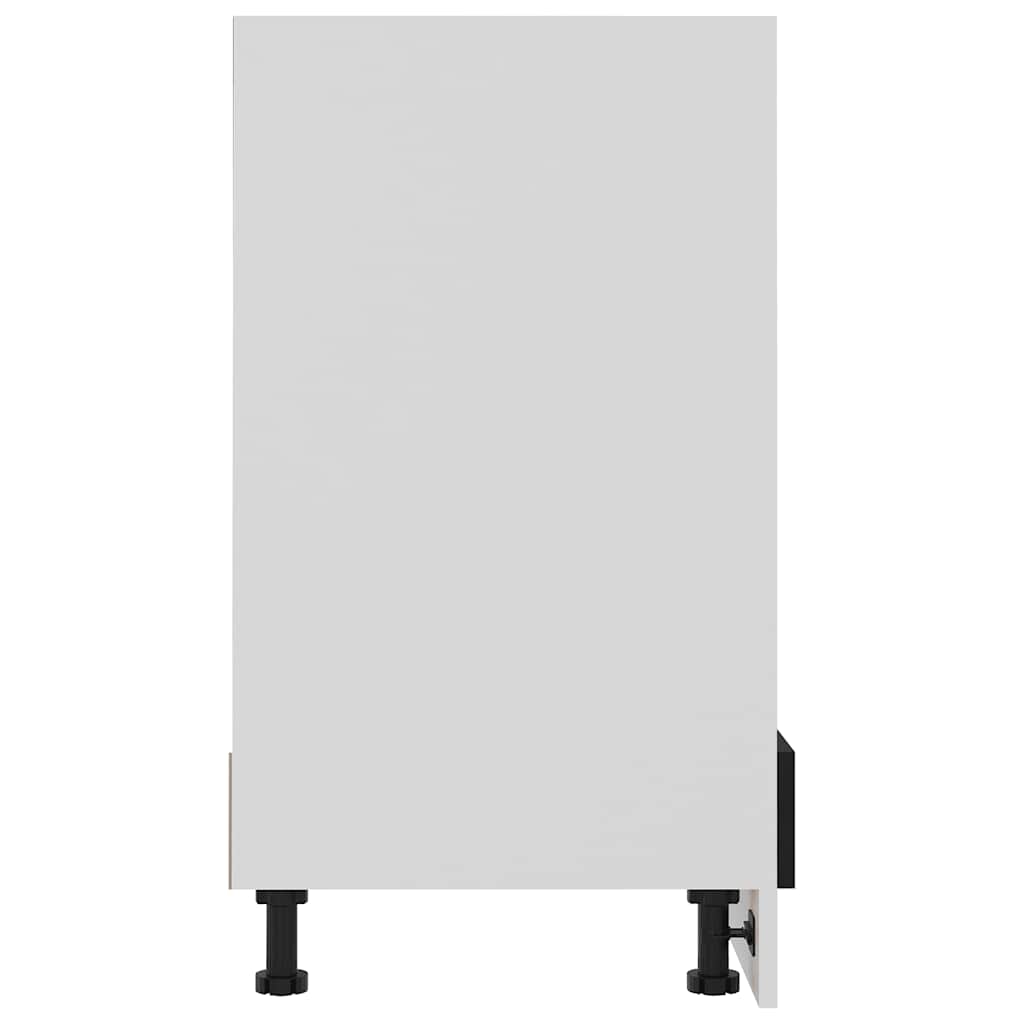 Armario para horno "Riga" negro 60x46x81,5 cm madera contrachapada