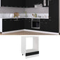 Armario para horno "Riga" negro 60x46x81,5 cm madera contrachapada