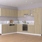 Armario para horno "Riga" negro 60x46x81,5 cm madera contrachapada