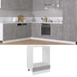 Armario para horno "Riga" negro 60x46x81,5 cm madera contrachapada