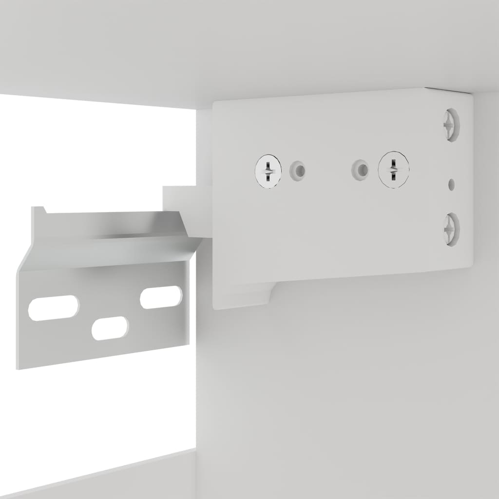 Vitrina colgante "Lyon" de, color blanco, 40 x 31 x 60 cm, madera de ingeniería