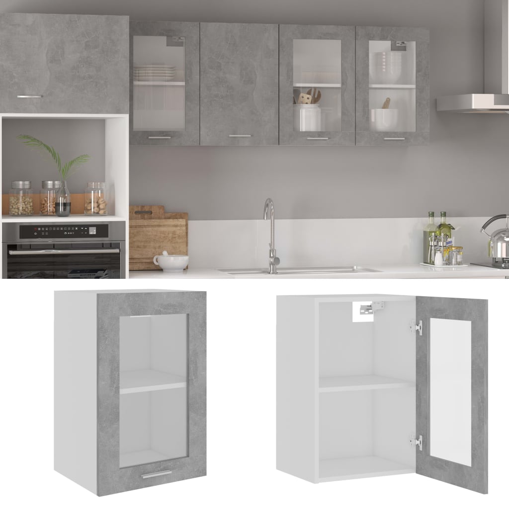 Vitrina colgante "Lyon" de, color blanco, 40 x 31 x 60 cm, madera de ingeniería