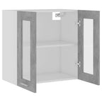 Vitrina colgante "Lyon" de, gris hormigón, 60x31x60 cm, madera de ingeniería