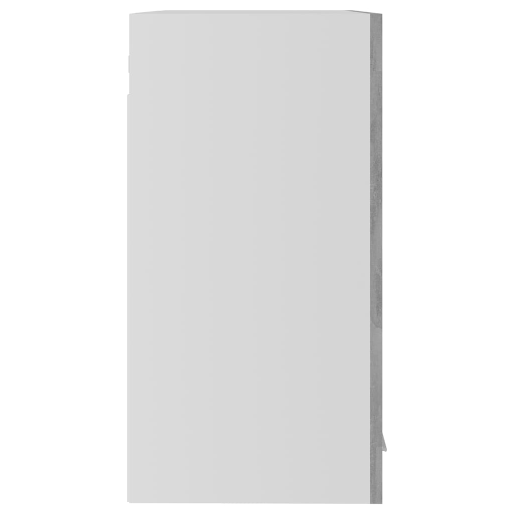 Vitrina colgante "Lyon" de, gris hormigón, 60x31x60 cm, madera de ingeniería