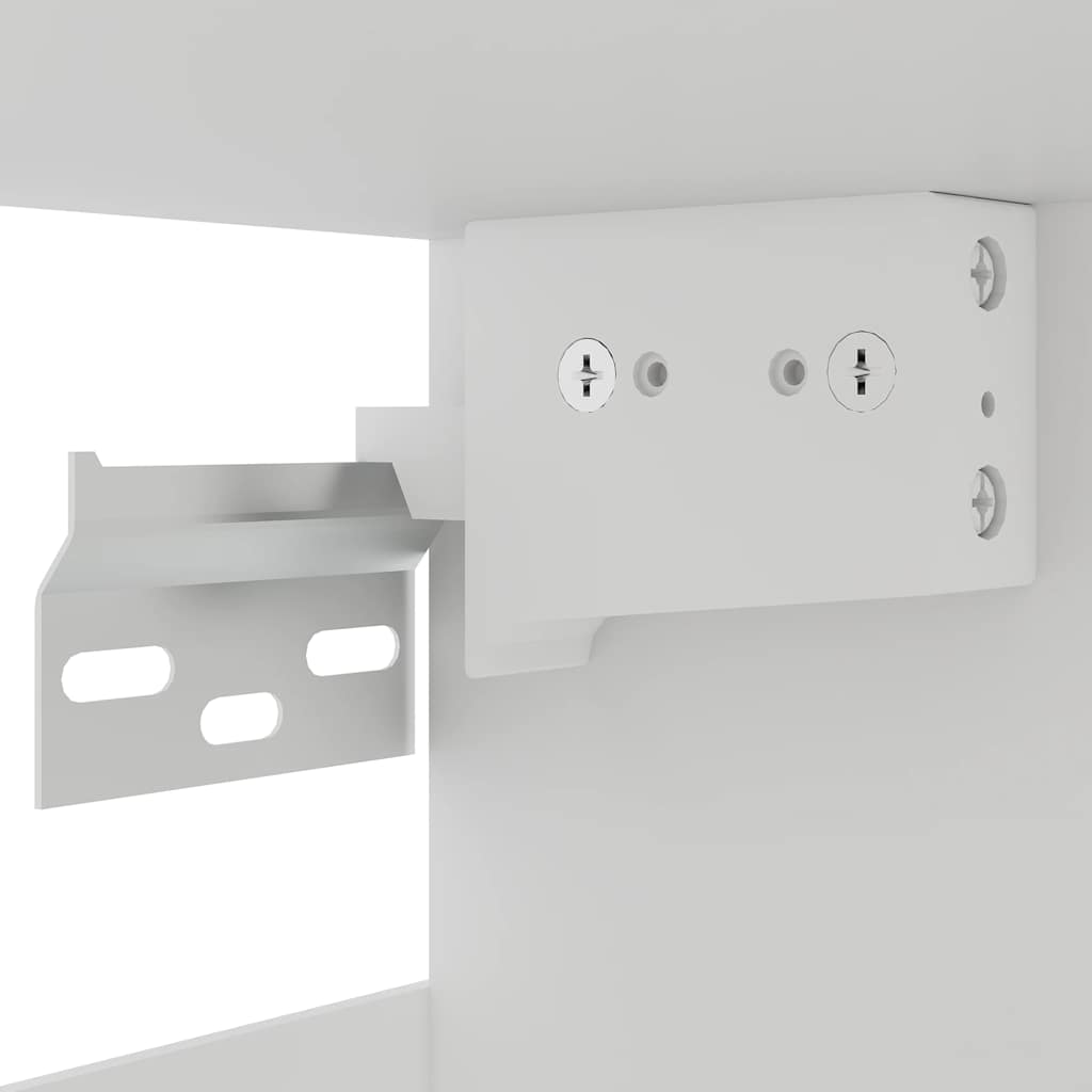 Vitrina colgante "Lyon" de, gris hormigón, 60x31x60 cm, madera de ingeniería