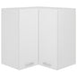"Lyon" white corner wall cabinet 57x57x60 cm Engineered wood