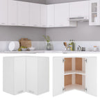 Armario esquinero colgante "Lyon" blanco 57x57x60 cm Madera de ingeniería