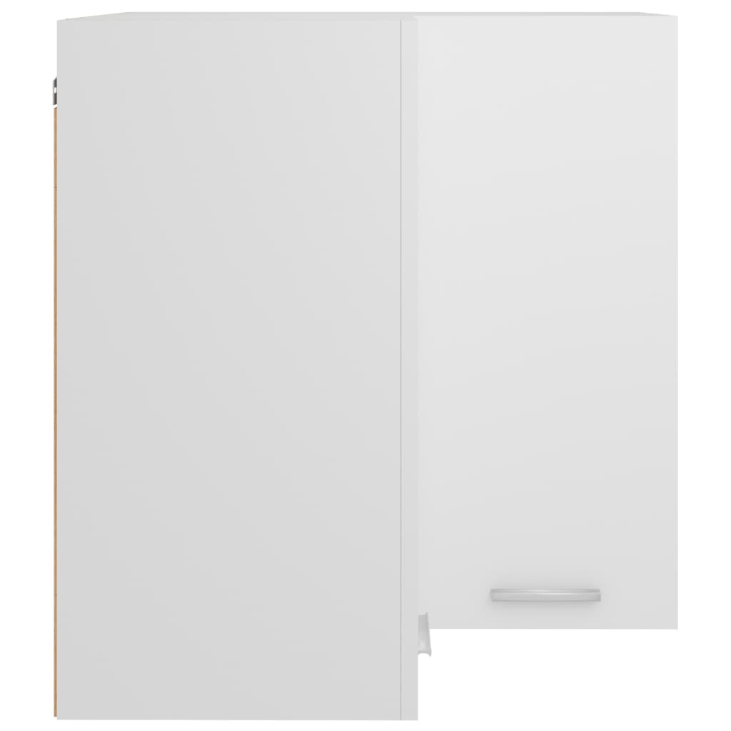 Armario esquinero colgante "Lyon" blanco 57x57x60 cm Madera de ingeniería