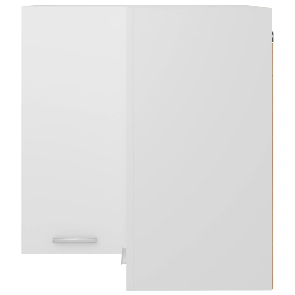 Armario esquinero colgante "Lyon" blanco 57x57x60 cm Madera de ingeniería
