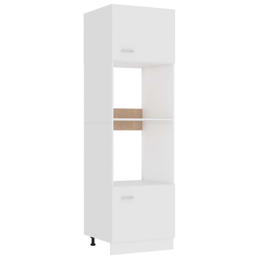 Armario de microondas contrachapada color roble 60x57x207 cm