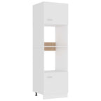 Armario de microondas contrachapada color roble 60x57x207 cm