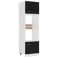 Armario de microondas contrachapada color roble 60x57x207 cm