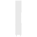 Armario de baño madera contrachapada blanco 30x30x179 cm