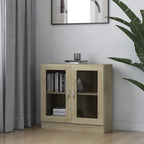Armario libros madera contrachapada color roble 82,5x30,5x80 cm