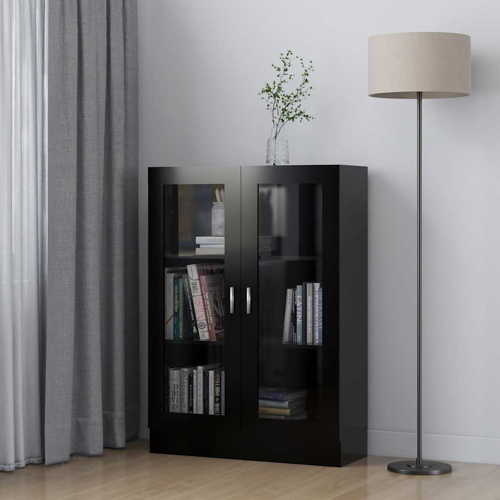 Armario libros madera contrachapada color roble 82,5x30,5x80 cm