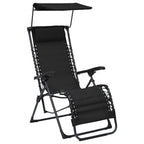 Sillas plegables 2 unidades textilene negro