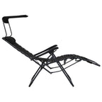 Sillas plegables 2 unidades textilene negro