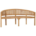Banco banana de madera maciza de teca 180 cm
