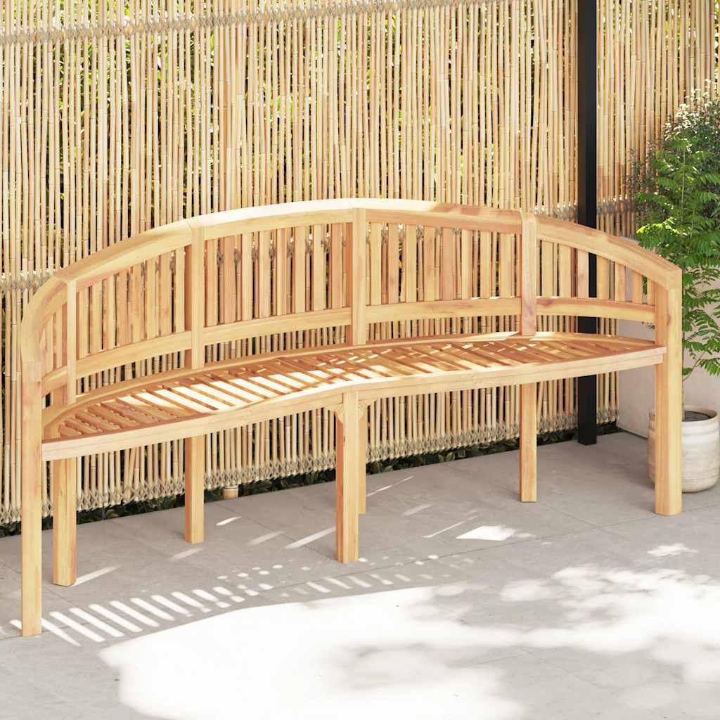 Banco banana de madera maciza de teca 180 cm