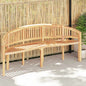 Banco banana de madera maciza de teca 180 cm
