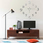 Reloj 3D de pared con diseño moderno blanco y negro 100 cm XXL