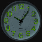 Luminous white wall clock 30 cm