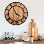 Reloj de pared de MDF multicolor 60 cm