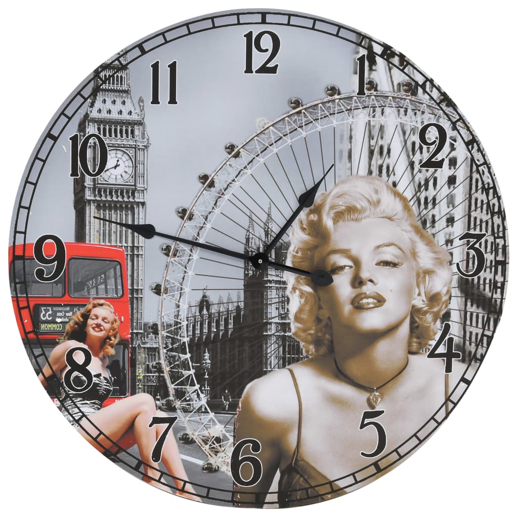 Reloj de pared vintage 60 cm