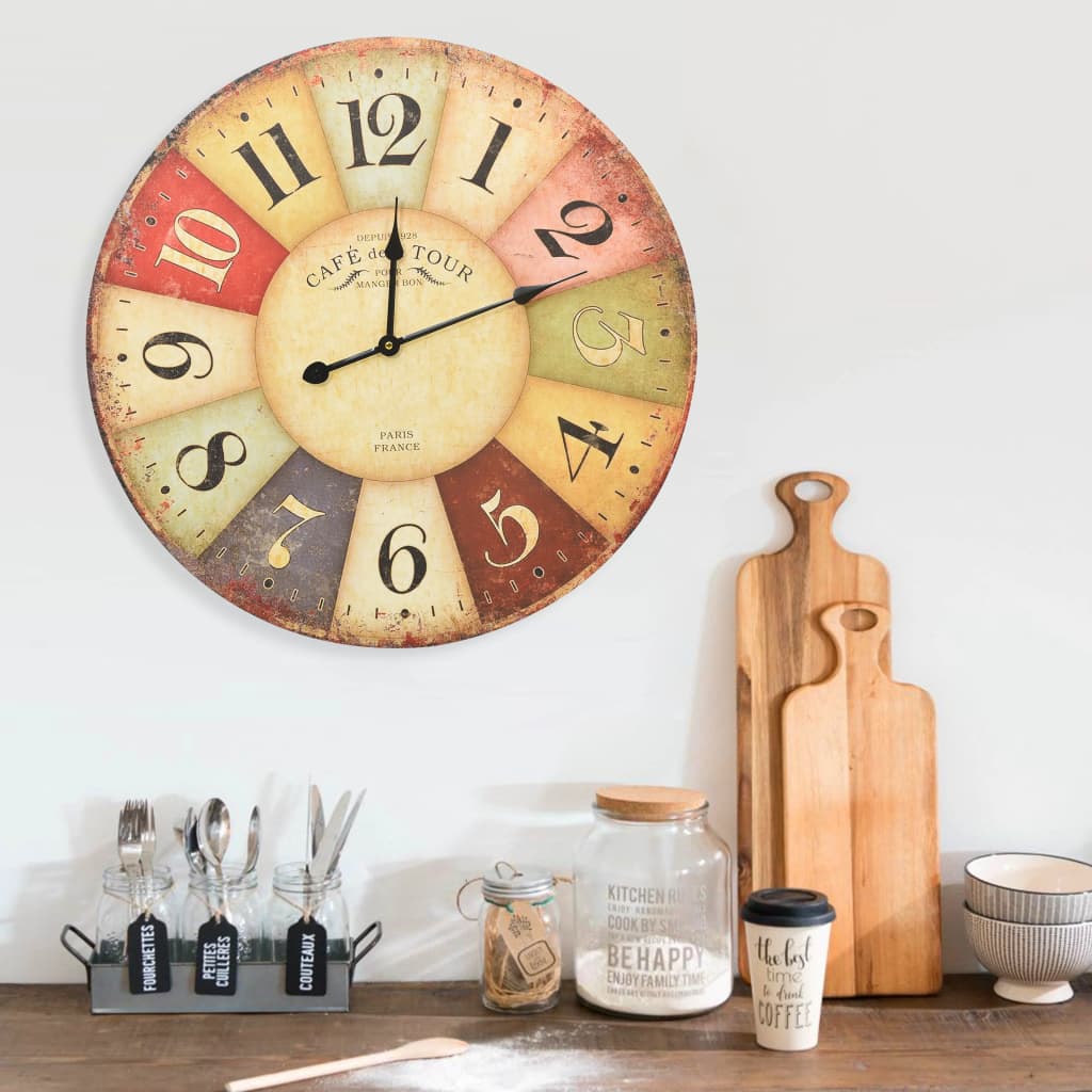 Reloj de pared vintage 60 cm